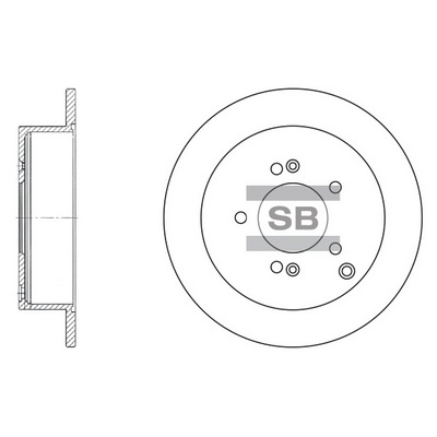 Тормозной диск   SD1052   Hi-Q