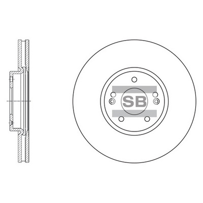 Тормозной диск   SD1053   Hi-Q