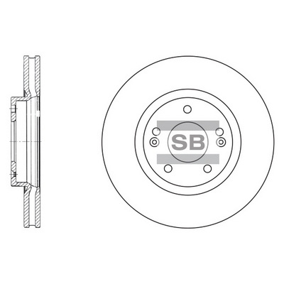 Тормозной диск   SD1055   Hi-Q
