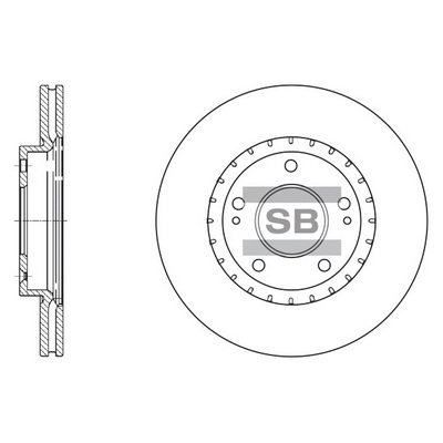 Тормозной диск   SD1071   Hi-Q