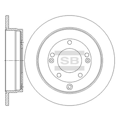 Тормозной диск   SD1089   Hi-Q