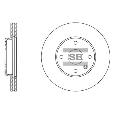 Тормозной диск   SD3007   Hi-Q