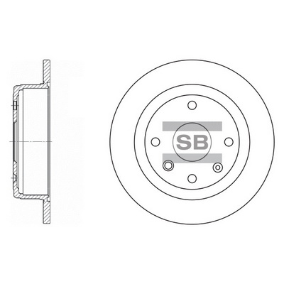 Тормозной диск   SD3033   Hi-Q