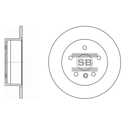 Тормозной диск   SD4016   Hi-Q