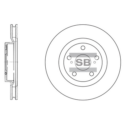 Тормозной диск   SD4021   Hi-Q
