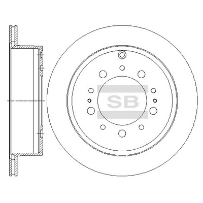 Тормозной диск   SD4032   Hi-Q