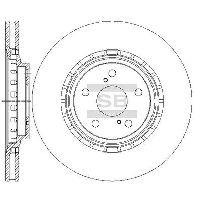 Тормозной диск   SD4034   Hi-Q