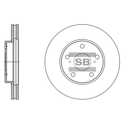 Тормозной диск   SD4078   Hi-Q