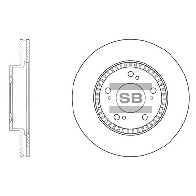 Тормозной диск   SD4101   Hi-Q