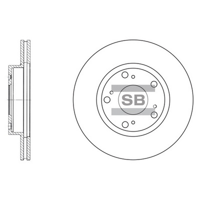 Тормозной диск   SD4102   Hi-Q