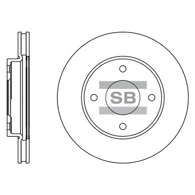 Тормозной диск   SD4207   Hi-Q