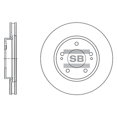Тормозной диск   SD4308   Hi-Q