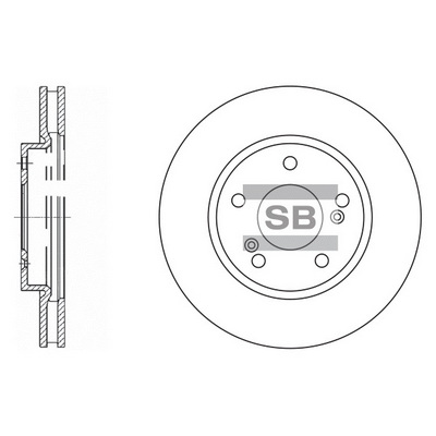 Тормозной диск   SD4312   Hi-Q