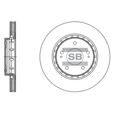 Тормозной диск   SD4329   Hi-Q