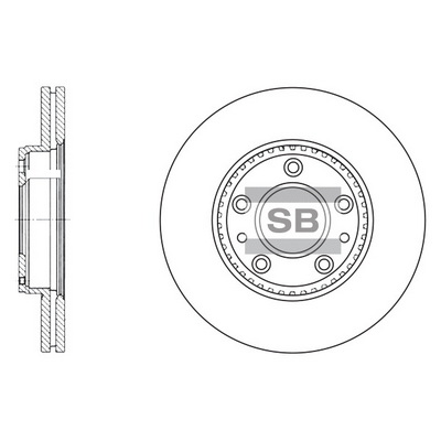 Тормозной диск   SD4406   Hi-Q