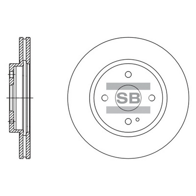 Тормозной диск   SD4418   Hi-Q