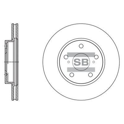 Тормозной диск   SD4604   Hi-Q