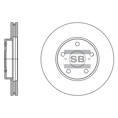 Тормозной диск   SD4607   Hi-Q