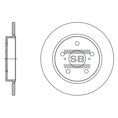 Тормозной диск   SD4615   Hi-Q