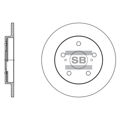 Тормозной диск   SD4616   Hi-Q