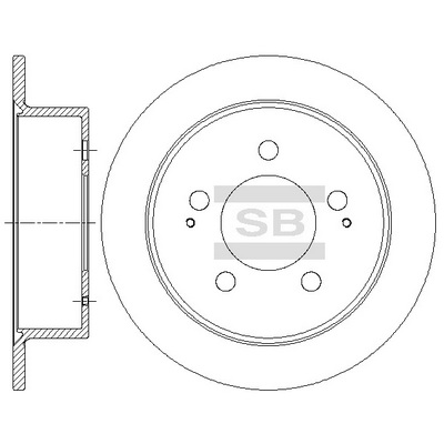 Тормозной диск   SD5201   Hi-Q