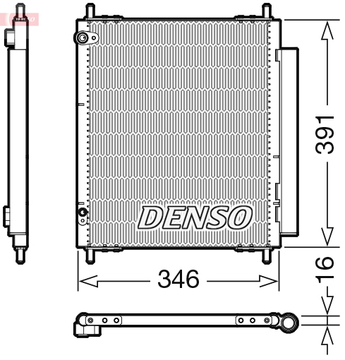 Конденсатор, система кондиціонування повітря   DCN07003   DENSO
