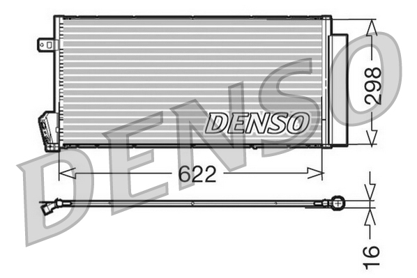 Конденсатор, кондиционер   DCN09018   DENSO