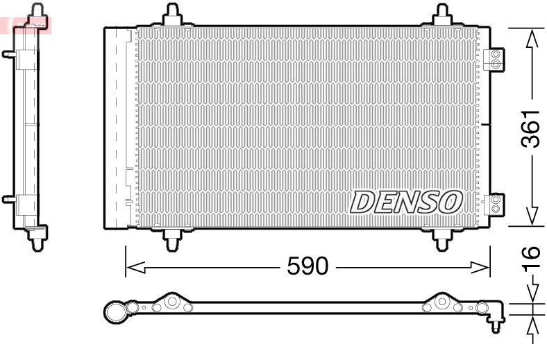 Конденсатор, кондиционер   DCN21018   DENSO
