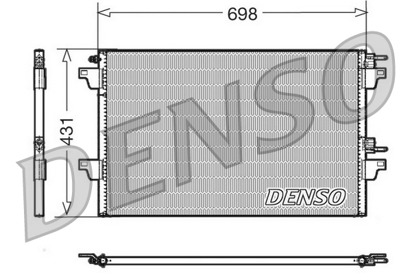 Конденсатор, кондиционер   DCN23022   DENSO