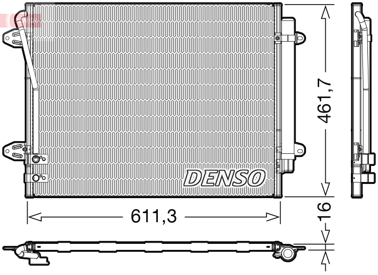 Конденсатор, кондиционер   DCN32012   DENSO