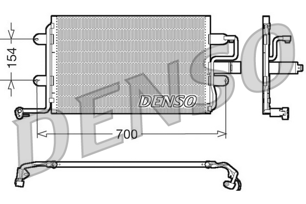 Конденсатор, система кондиціонування повітря   DCN32017   DENSO