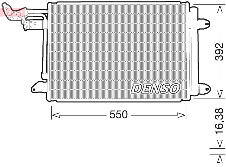 Конденсатор, кондиционер   DCN32032   DENSO