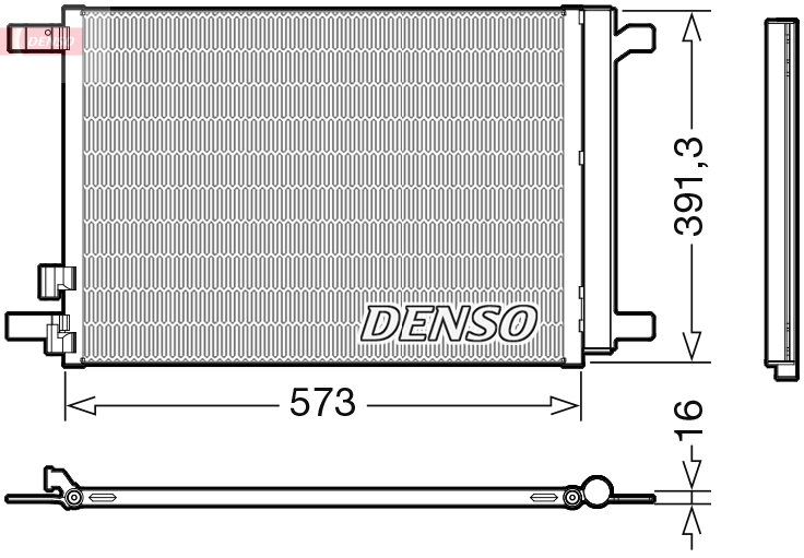 Конденсатор, система кондиціонування повітря   DCN32066   DENSO