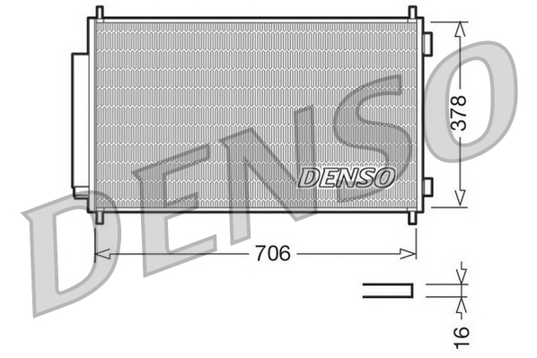Конденсатор, кондиционер   DCN40002   DENSO