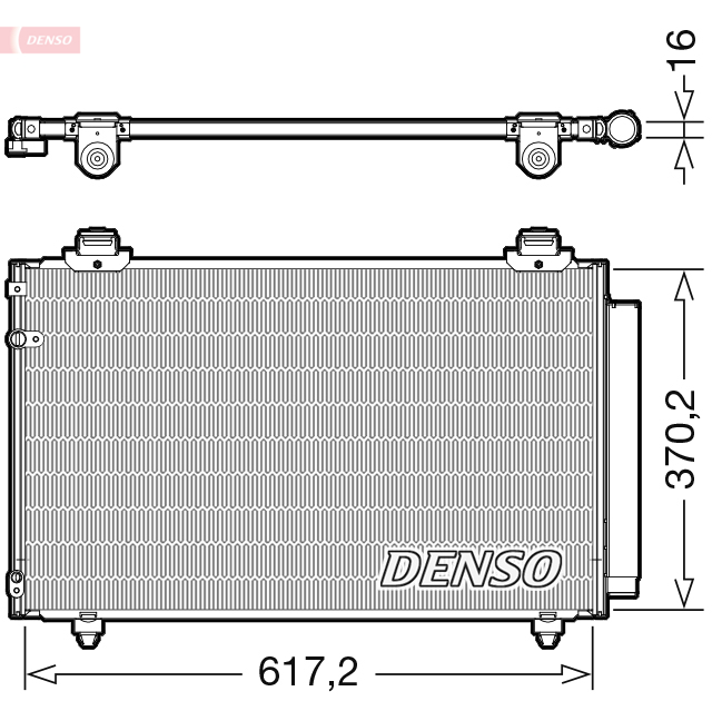 Конденсатор, система кондиціонування повітря   DCN50112   DENSO