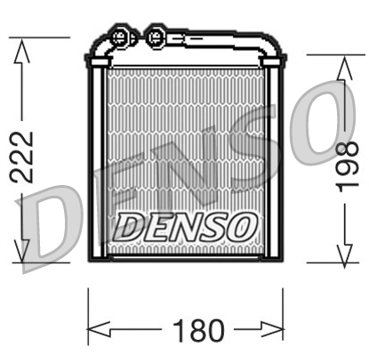 Теплообменник, отопление салона   DRR32005   DENSO