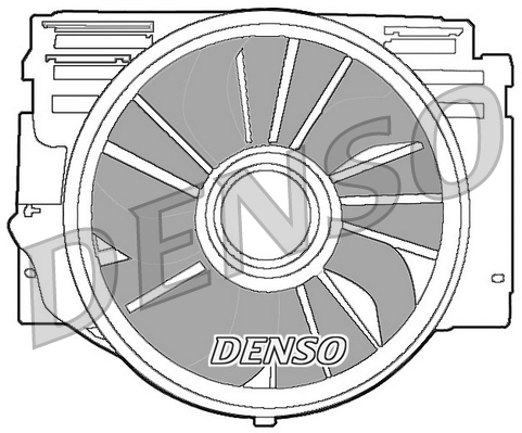Вентилятор, система охолодження двигуна   DER05007   DENSO