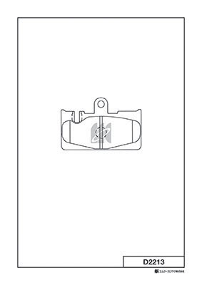 Комплект тормозных колодок, дисковый тормоз   D2213   MK Kashiyama