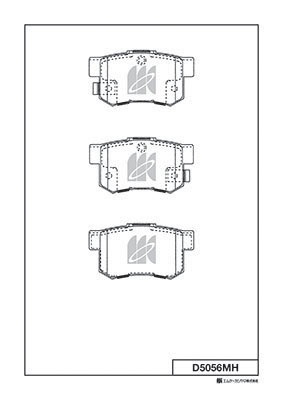 Комплект тормозных колодок, дисковый тормоз   D5056MH   MK Kashiyama