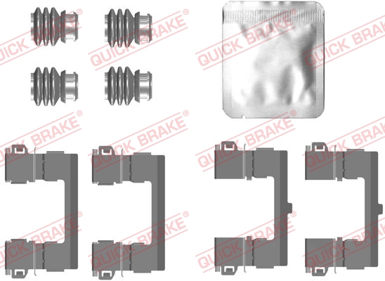 Комплектующие, колодки дискового тормоза   109-0112   QUICK BRAKE