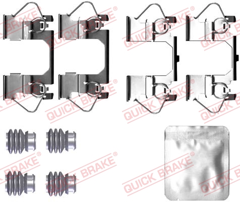 Комплектующие, колодки дискового тормоза   109-0116   QUICK BRAKE