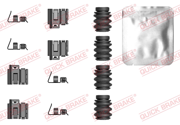 Комплект приладдя, накладка дискового гальма   109-0119   QUICK BRAKE