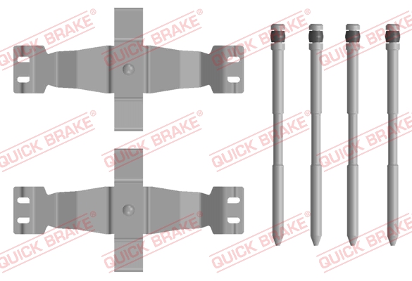 Комплектующие, колодки дискового тормоза   109-0122   QUICK BRAKE