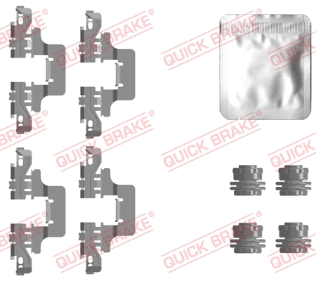 Комплектующие, колодки дискового тормоза   109-0128   QUICK BRAKE