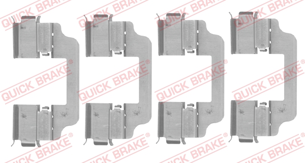 Комплектующие, колодки дискового тормоза   109-0153   QUICK BRAKE