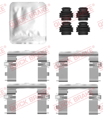 Комплектующие, колодки дискового тормоза   109-0177   QUICK BRAKE