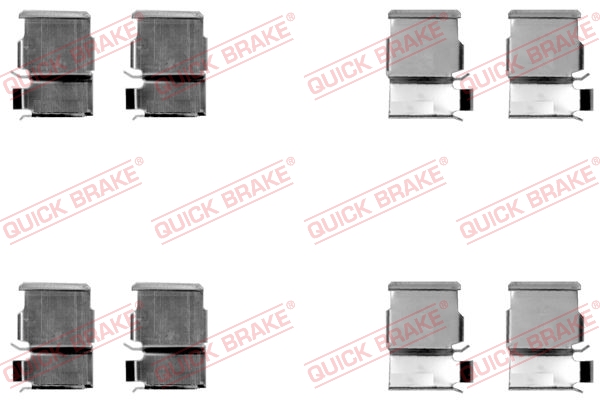 Комплектующие, колодки дискового тормоза   109-1033   QUICK BRAKE
