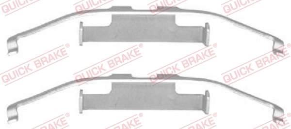 Комплектующие, колодки дискового тормоза   109-1097   QUICK BRAKE