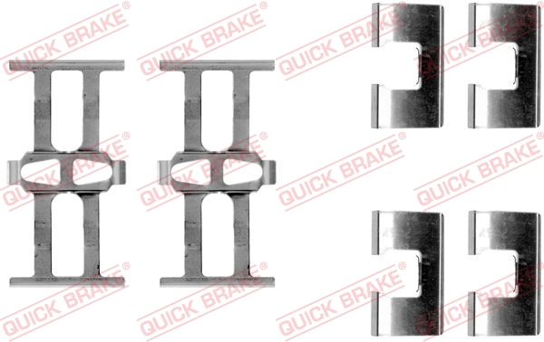Комплектующие, колодки дискового тормоза   109-1118   QUICK BRAKE