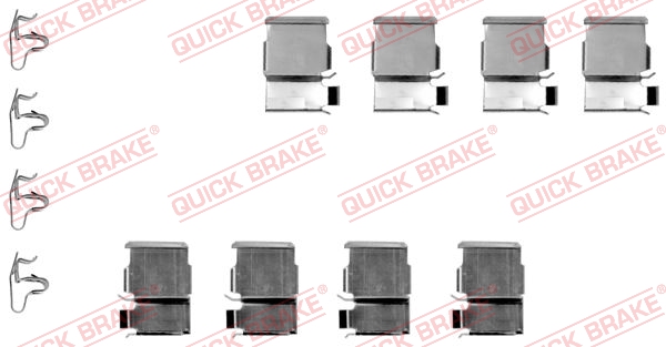 Комплектующие, колодки дискового тормоза   109-1133   QUICK BRAKE